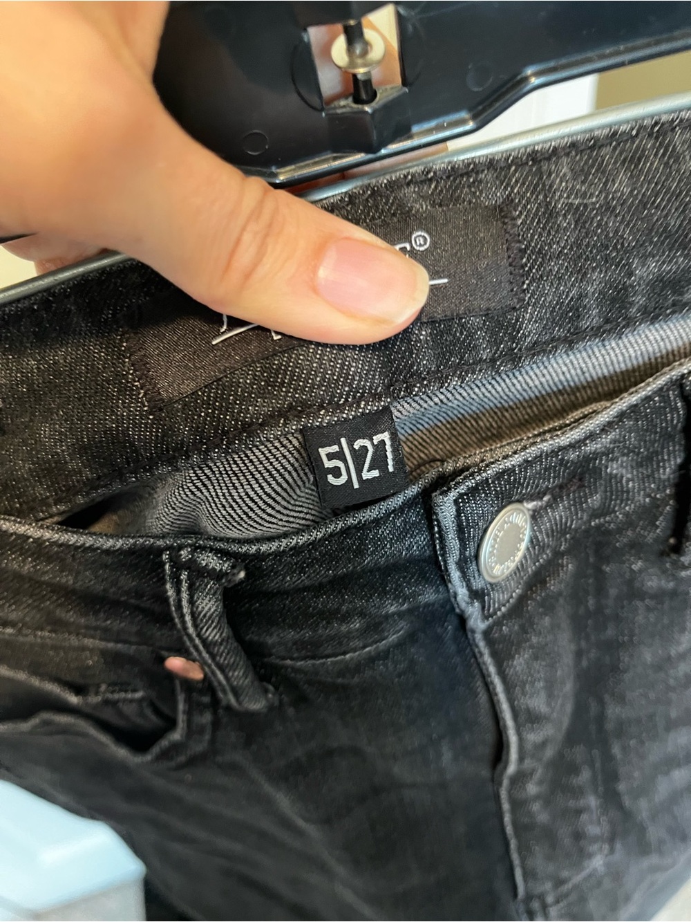 Judy Blue Straight Leg High Rise Black Denim Jeans Stretchy 27x31 - Picture 6 of 7